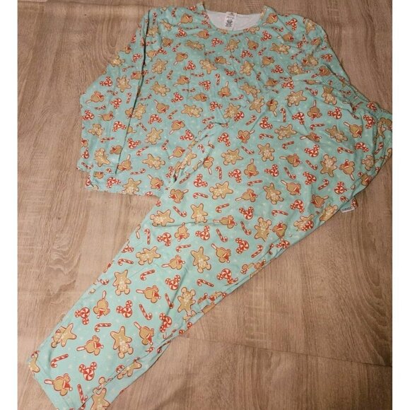 Disney Parks Womens Plus Size 2x Holiday Treats Pj Pajama Set - Picture 1 of 7